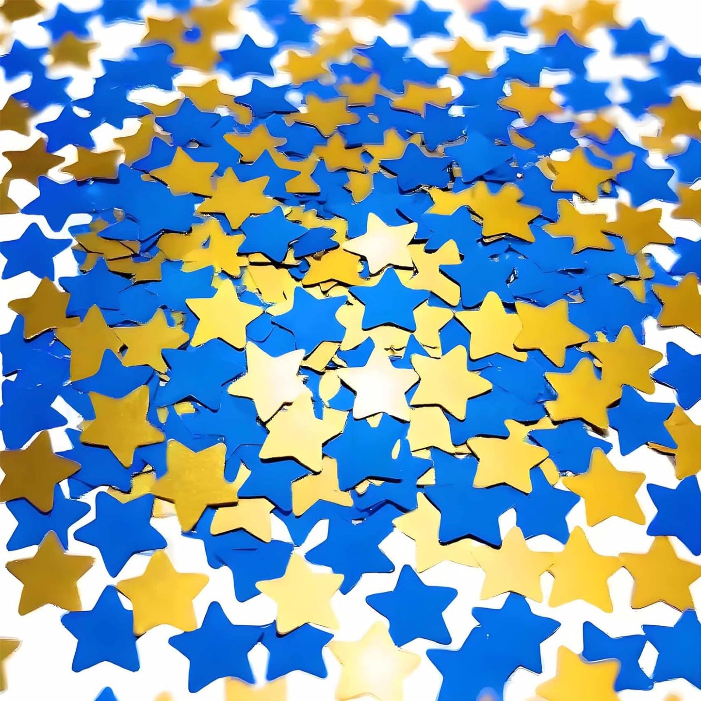 Rainbow Metallic Foil Star Confetti 0.78inch/2cm 8000PCS Table Confetti for Party Birthday Decoration or Filled Balloons