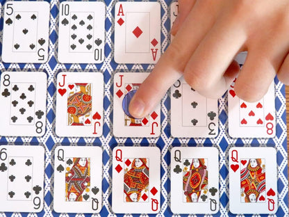 Regal Games - Poker Keeno Bulk Game Set - Includes 12 Two-Sided Boards, 200 Scoring Chips, 1 Deck of Standard Poker Cards - 24 Unique Board Layouts- Casino Night Card Game- Compatible with Poker Keno