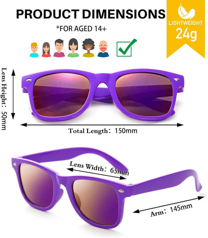 Party Sunglasses Bulk - Adult Retro Plastic Pack of 12 Vintage Sunglasses for Men Women - Party Favors