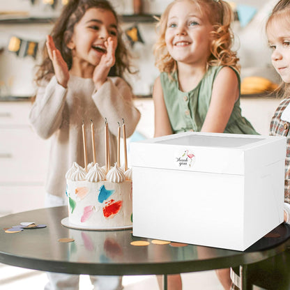 16pcs 8x8x8 Inches Cake Boxes,8pcs White Bakery Boxes with Window and 8pcs Boards,Cajas storage for 8 inch Cake box, Disposable Pie Box, Father's Day,Wedding, Birthday, Party