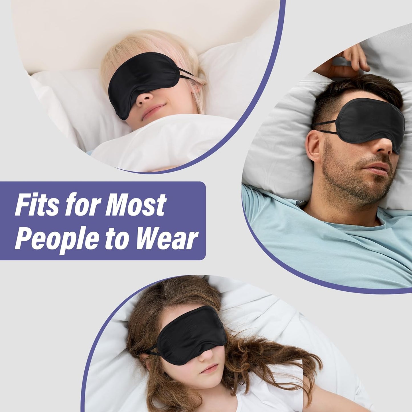 Aneco 50 Pieces Blindfold Eye Mask Shade Cover with Nose Pad and Adjustable Strap for Travel Sleep or Party Supplies