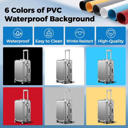 Photo Light Box, 12/16/20/24/32 Inch Photography Light Box with CRI>95 120 Light Beads. Dimmable Shooting Tent Kit with White and Warm Light. 6 Color Backdrops Photo Booth for Studio Products Display