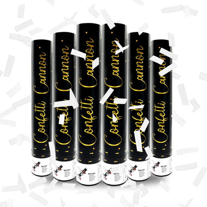 6 Pack Rose Gold Confetti Poppers, 12 Inch Confetti Cannon Party Poppers Shooters for Gender Reveal, Birthday, Wedding, Graduation, Anniversary, Parties, Christmas, New Year's Eve