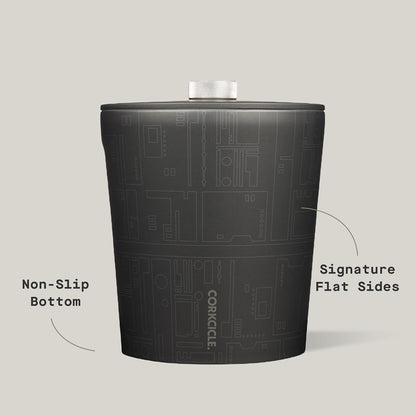 Corkcicle Insulated Ice Bucket with Lid - Stainless Steel - Summer Gift - 100 oz - Ceramic Slate