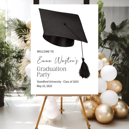 Personalized 2026 Graduation Party Welcome Sign, Minimalist Grads Decor, Class of 2026 Graduation Party Poster, Custom Graduation Party Sign, Congrats Grad Decorations Design 2