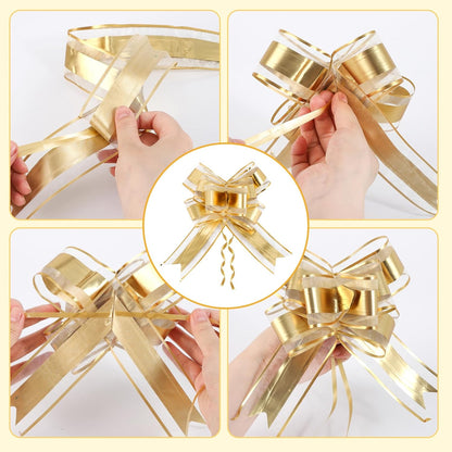 100 Pcs Star Printed 5"X 7" Gift Wrap Cello Cellophane Treat Bags Party Favor bags Clear Candy Cookie Bag Plastic Poly Goodie Storage Bag with Twist Ties for Bakery,Birthday, Wedding ,Party Decorations (Gold)