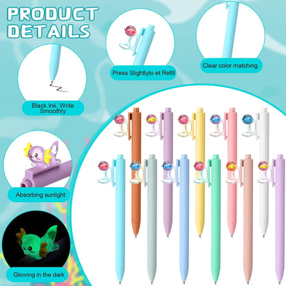 AmazingSpark 48 Pcs Axolotl Party Favors Axolotl Mini Notebooks with Pens Cute Animal Pocket Notepads Retractable Pens Gift for Back to School Birthday Party Favors