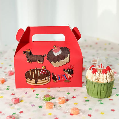 UnicoPak 30 Pack Party Favor Boxes Treat Boxes, White Gable Gift Boxes for Party Favors Goodies Cookies Treats Candies Meals Lunch, 6.5x3.5x3.5 Inches