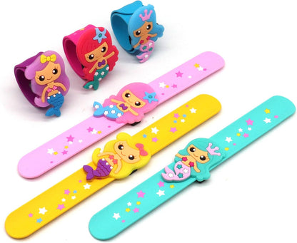 Cat Slap Bracelets for party- Silicone Wristbands Adjustable Party Favors, Classroom Prizes, Carnival Games - Birthday Gifts for Adults(6Pack)-LOCHSOEL