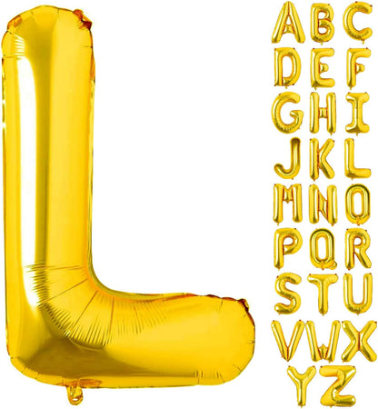 Lovoir 40 Inch Large Gold Letter A Balloons Big Size Jumbo Mylar Foil Helium Balloon for Birthday Party Celebration Decorations Alphabet Gold A