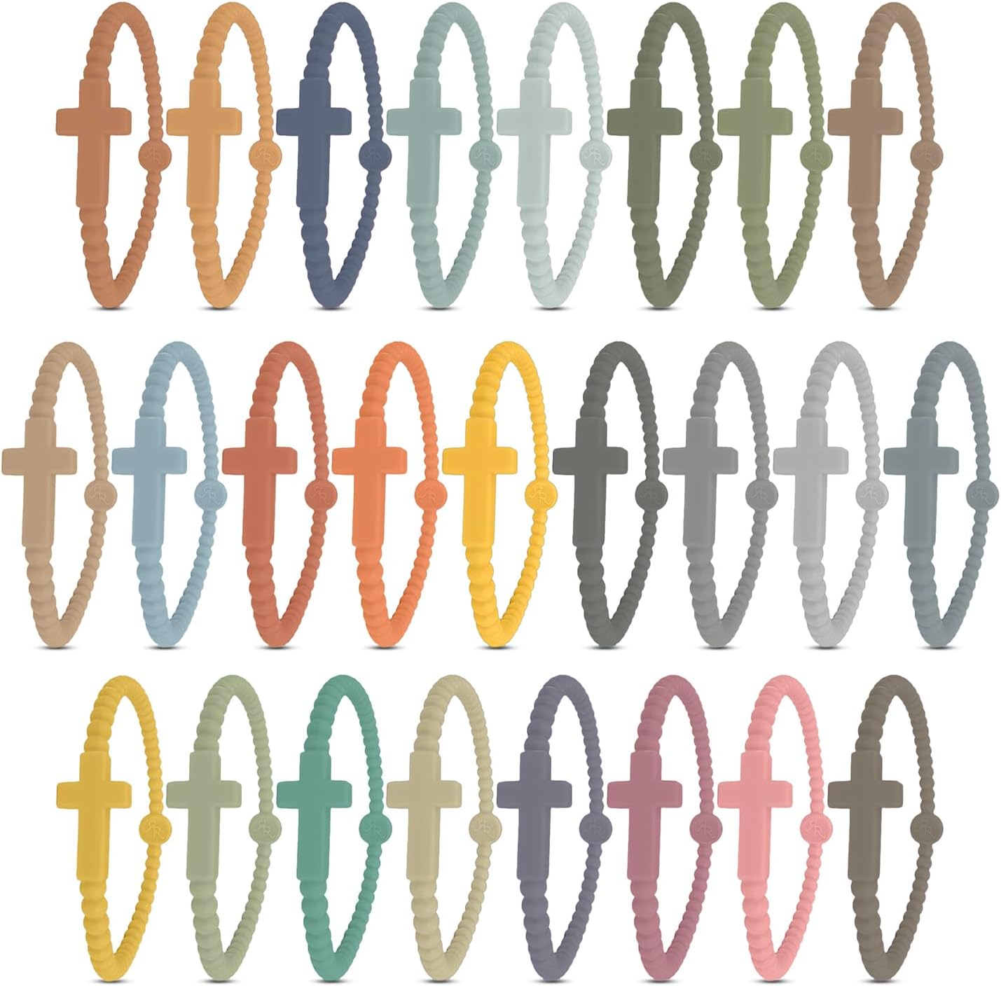 Ryan & Rose Jesus Bracelets - Cross Silicone Bracelet