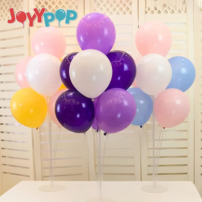 JOYYPOP 4 Sets Balloon Stand Kit For Table, Balloon Sticks with Base Birthday Graduation Party Decorations Wedding