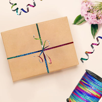 500 Yard Premium Gold Curling Ribbon,Curling Ribbon for Gift Wrapping, Balloon String,for Gift Wrapping ，Party Decoration Crafting,for Florist Flower﻿