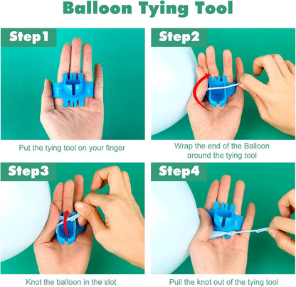 Balloon Clips(120 pcs), Tinabless Balloon Connectors for Decor Balloons Arch, Balloons Column Stand and Flowers - Birthday, Wedding, Baby Shower Party Decorations