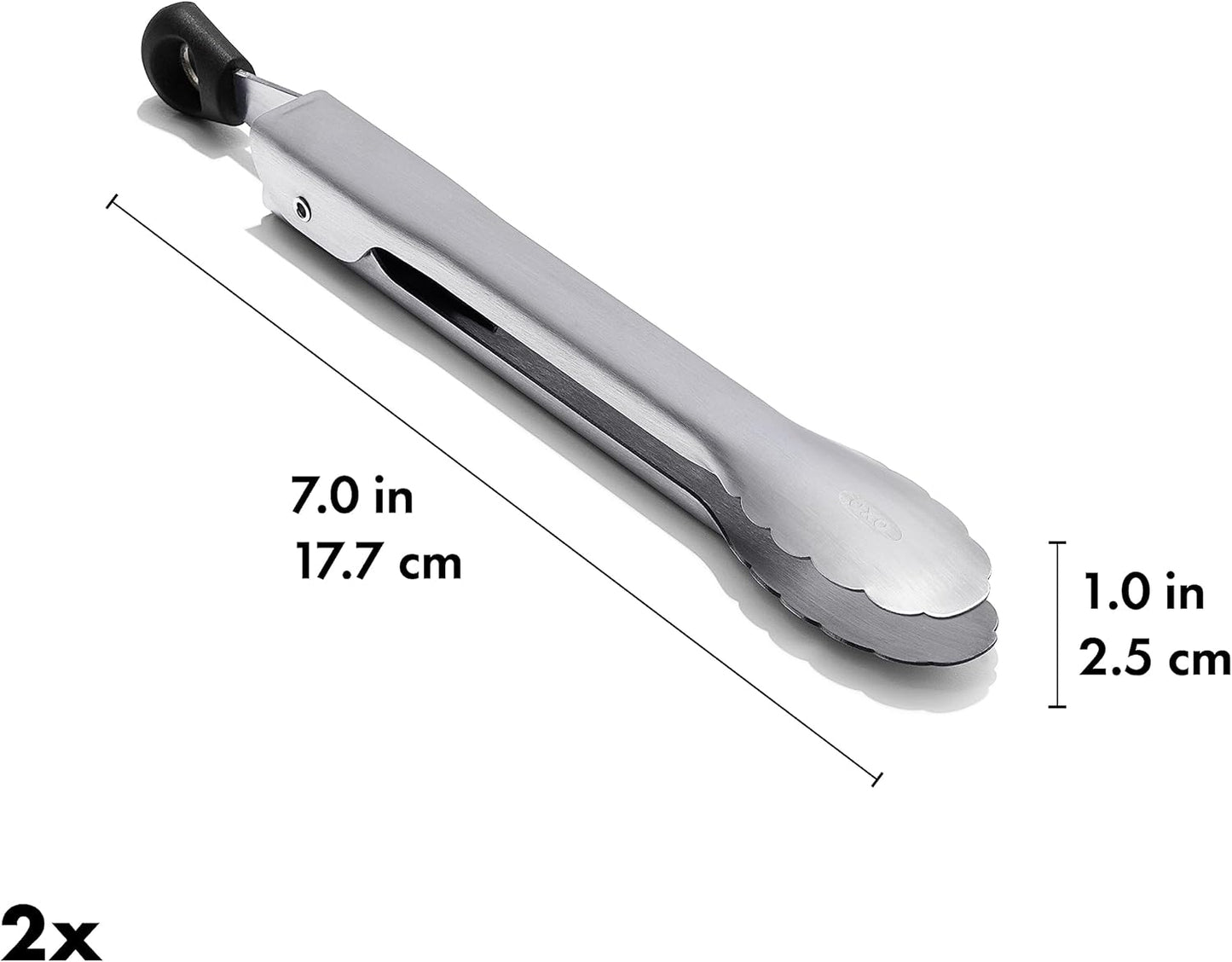 OXO Good Grips 7-Inch Mini Tongs, Stainless Steel