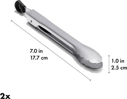 OXO Good Grips 7-Inch Mini Tongs, Stainless Steel