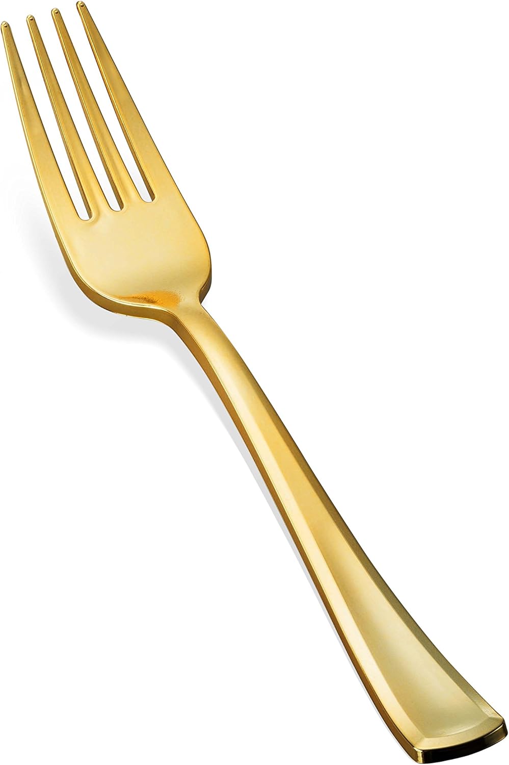 160 Silverware Set - Disposable Flatware - 80 Plastic Forks, 40 Plastic Spoons, 40 Cutlery Knives - Heavy Duty for Party Bulk Pack (Gold)