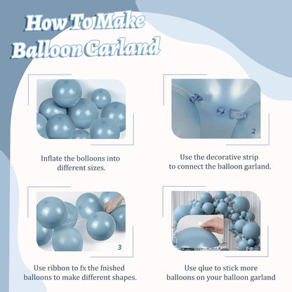 Pearl White Balloon Arch Kit,Double Stuffed Pastel White Cream Ivory Balloons Garland Kit Different Sizes 18/12/10/5 inch White Latex Balloon for Wedding Birthday Bridal Shower Party Decorations