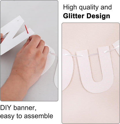 BEISHIDA 116 PCS A-Z DIY Letter Banner Kit Make Your Own Banner Including 111 Letters and Numbers 3 Rope and 2 Threading Device,Customized for Birthday Graduation Wedding Decor Black