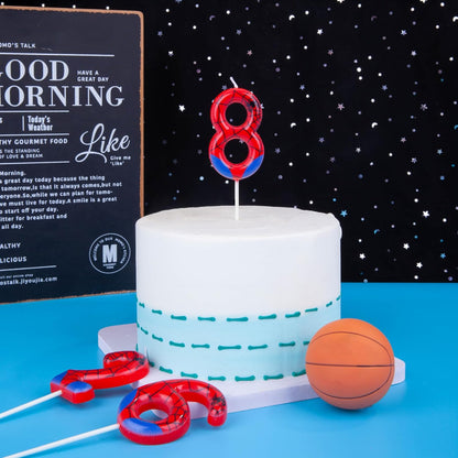 PHD CAKE 2.76 Inch Number 3 Spider Birthday Candles, Spider Cartoon Themed Number Candles, Cake Number Candles, Party Celebration