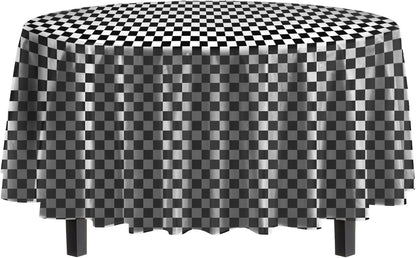 12-Pack Premium Plastic Tablecloth 54in. x 108in. Rectangle Table Cover - Dark Blue - Colors A