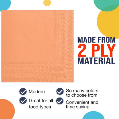 Party Solids Purple Paper Napkins Disposable Everyday 50 Pcs 2 Ply Purple Dinner Napkins Paper Everyday For Parties & Party Supplies