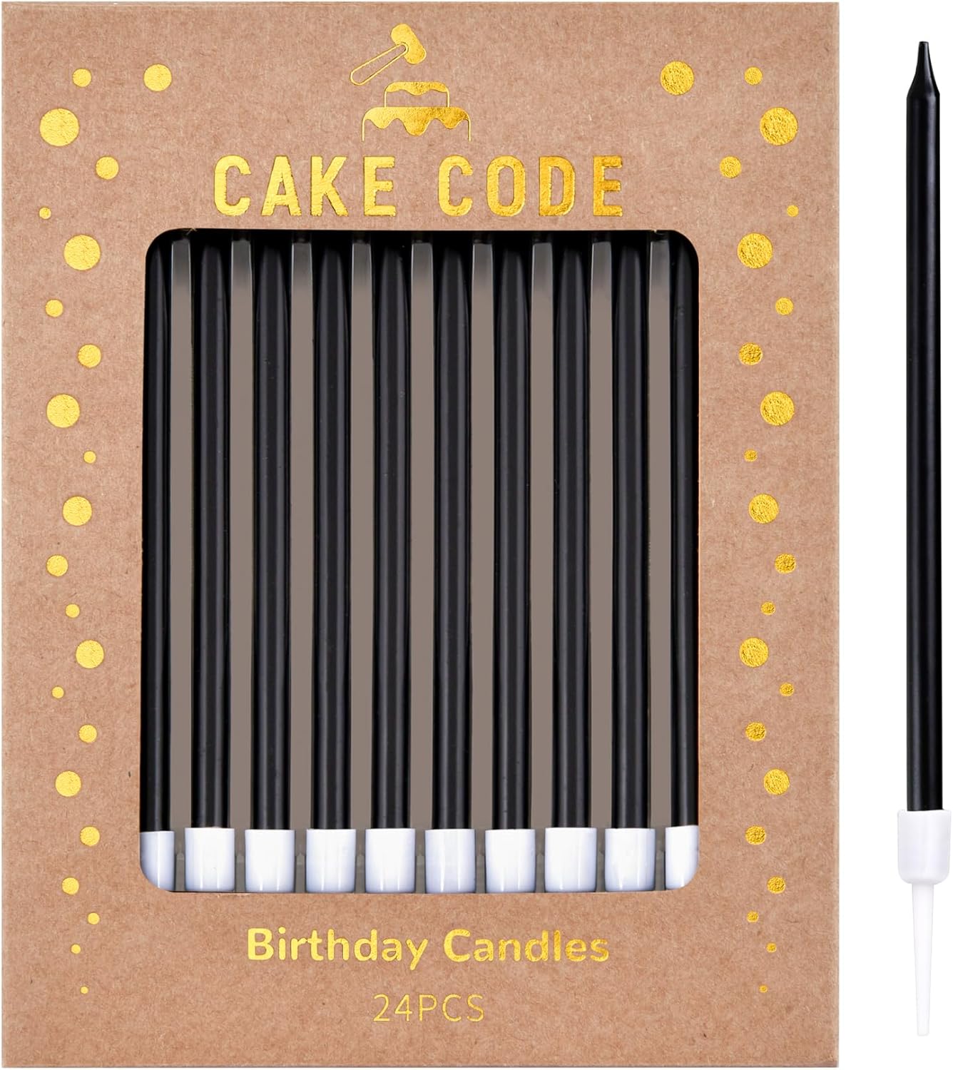 Pink Gold Long Thin Birthday Candles, Cake Candles, Birthday Parties, Wedding Decorations, Party Candles