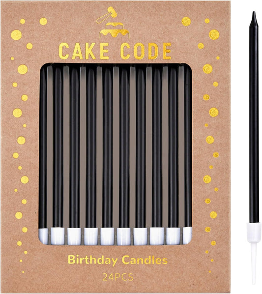 Pink Gold Long Thin Birthday Candles, Cake Candles, Birthday Parties, Wedding Decorations, Party Candles