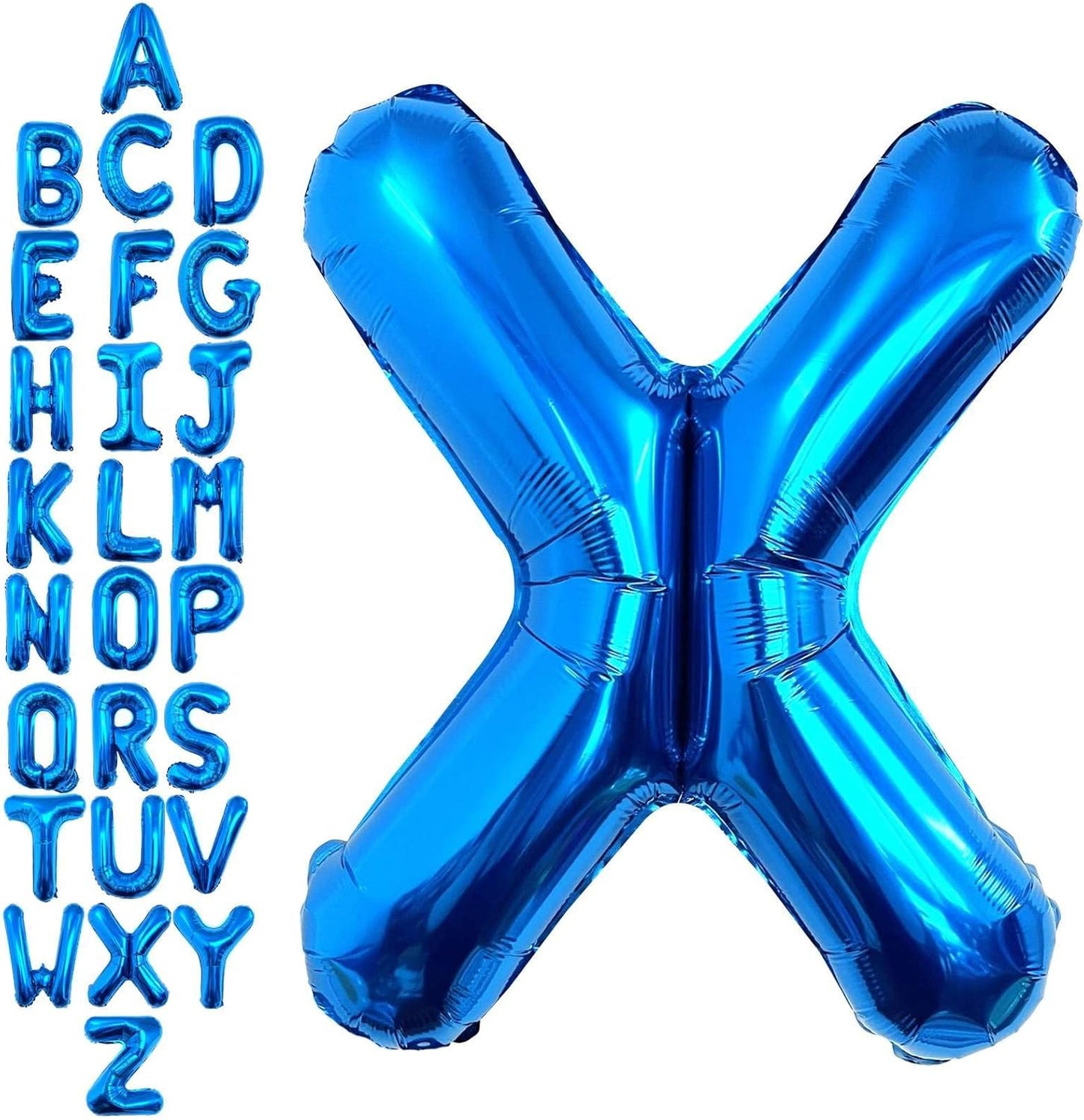 40 Inch Blue Letter A Balloons, DIY Phrase Foil Alphabet Letter A Balloons DIY Word A Banner for Birthday Anniversary Celebration Graduation Party Supplies Decoration