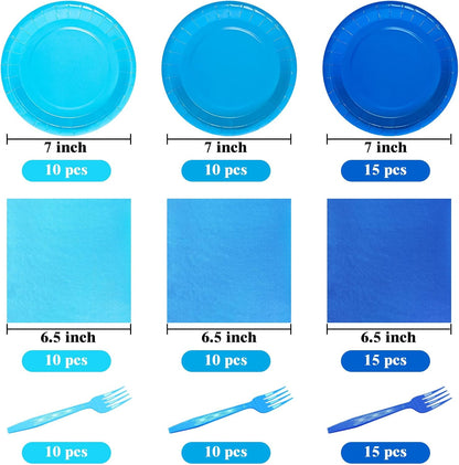 White and Gold Paper Plates Napkins Party Supplies,Disposable Gold Dot Paper Dessert Plates,105 PCS Birthday Plates and Napkins Party Supplies for Wedding(Serves 35 Guests 7")