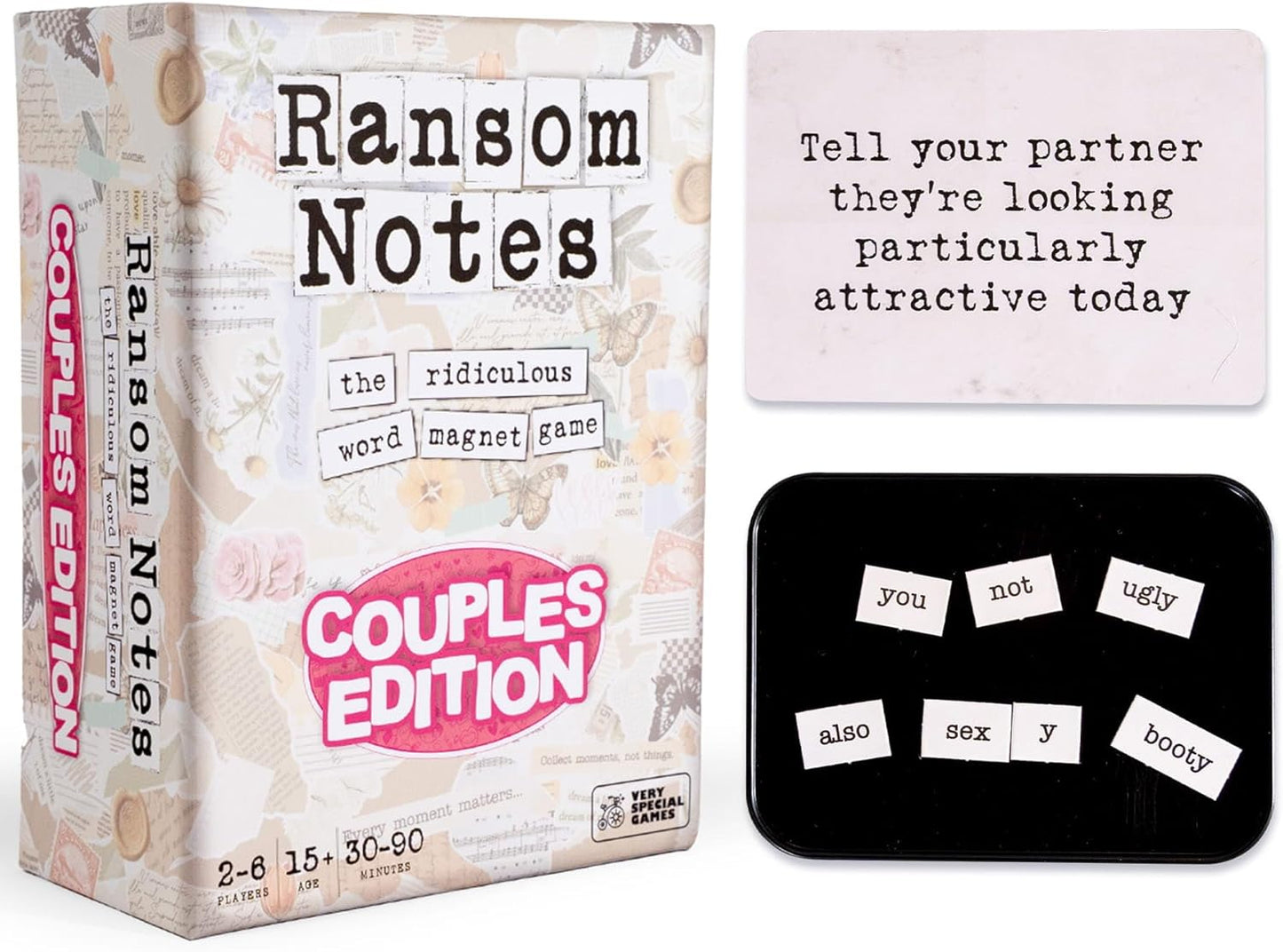 Ransom Notes - The Ridiculous Word Magnet Party Game, 3+ Players