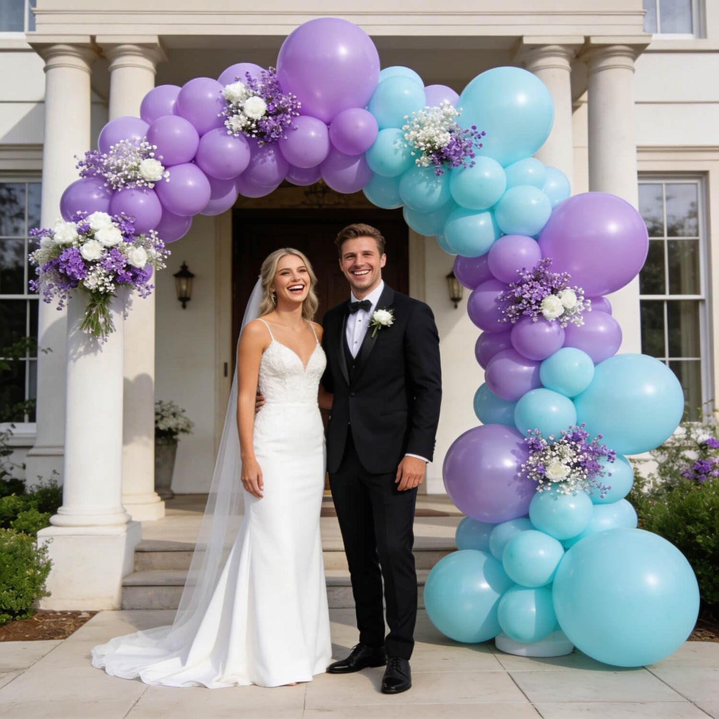 110pcs Black Balloon 12 inch, Black Latex Balloons for Birthday Party Baby Shower Wedding(with 2 Ribbons). - Colors B