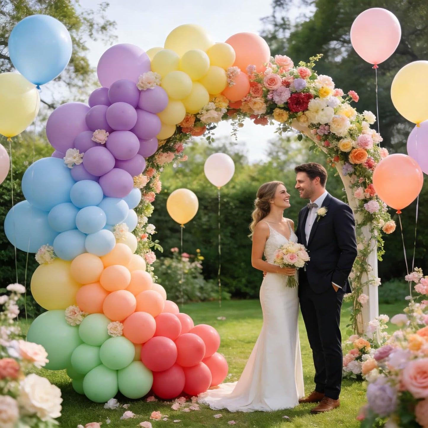 110pcs Black Balloon 12 inch, Black Latex Balloons for Birthday Party Baby Shower Wedding(with 2 Ribbons). - Colors B