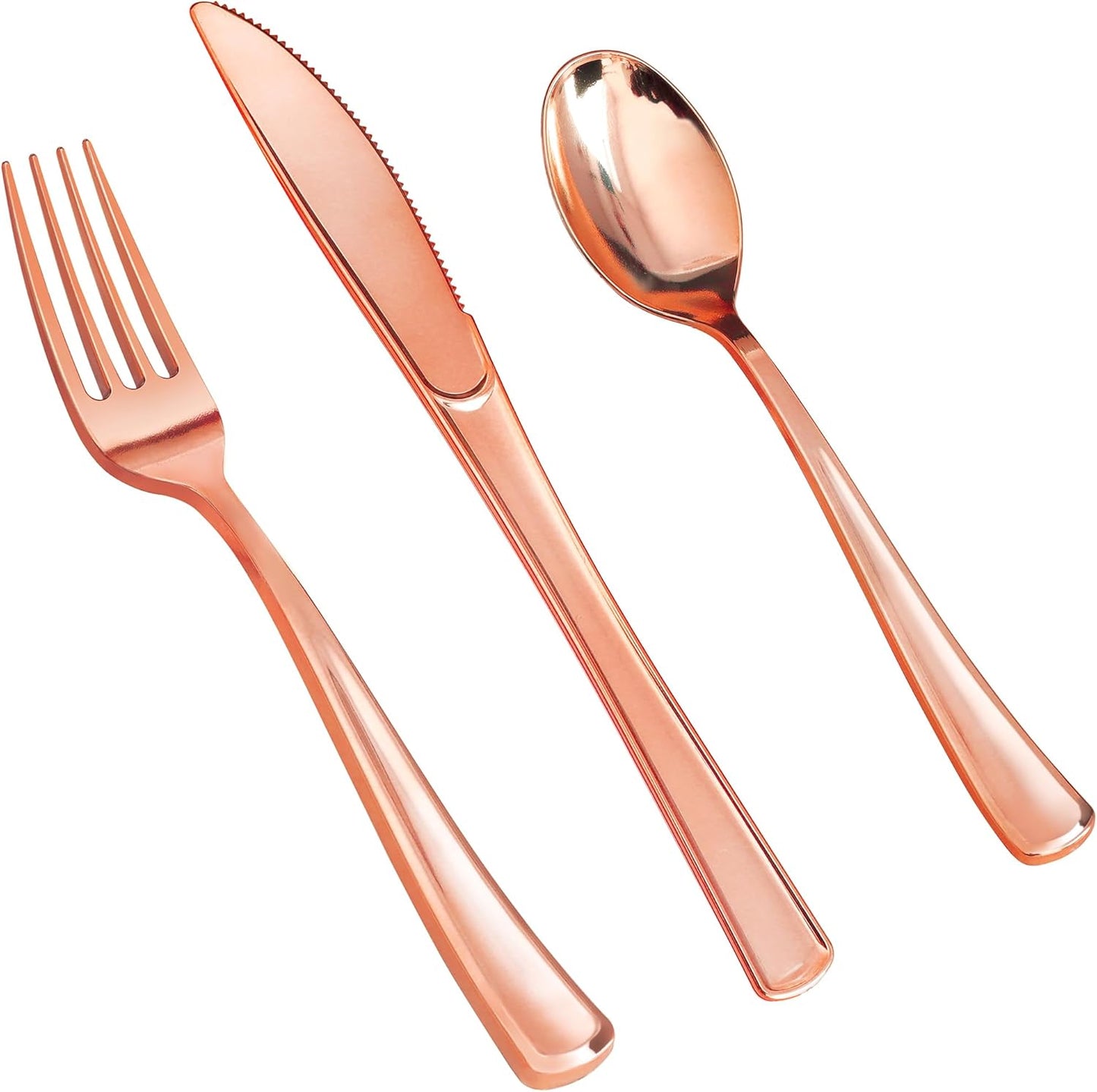 SETUP [160 Count] Disposable Silverware, Silver Combo Cutlery - 80 Forks, 40 Spoons, 40 Knives - Heavy Duty, and Durable Silver Plastic Silverware Set Great for Parties, Events and Everyday use