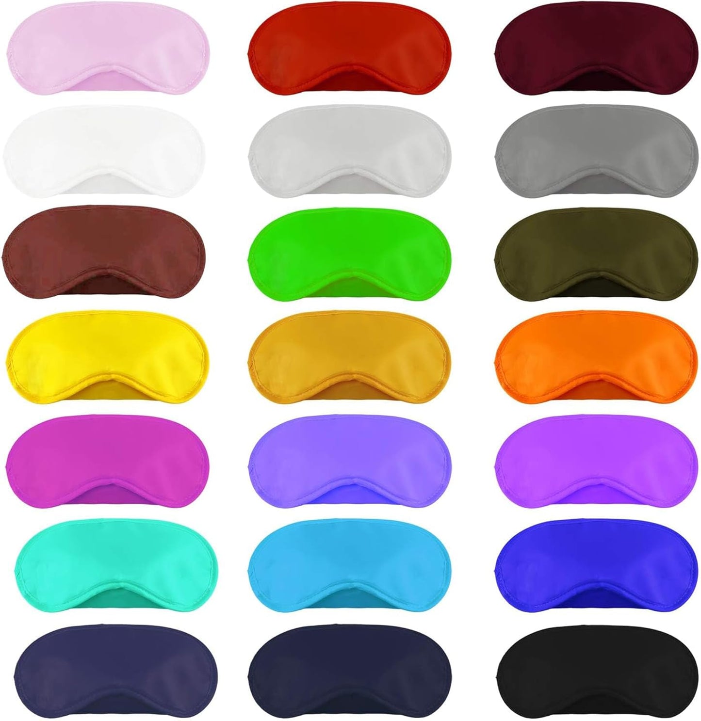 Aneco 50 Pieces Blindfold Eye Mask Shade Cover with Nose Pad and Adjustable Strap for Travel Sleep or Party Supplies