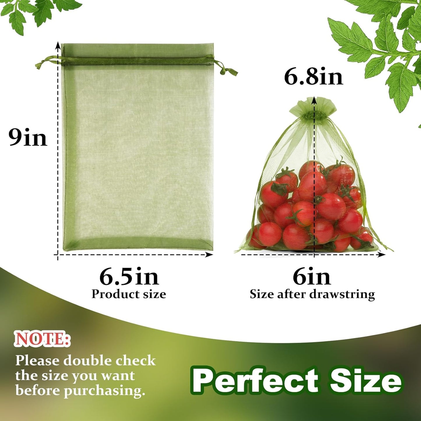 Crweety 50 Pcs Organza Bags 6x9 Inch White, Large Mesh Gift Bags Drawstring, Jewelry Pouches Treat Sachet Goodie Mesh Bag Drawstring for Wedding Party Favors Baby Shower & Mothers Day Gifts