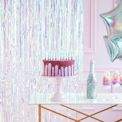PartyWoo Silver Streamers 3pcs Tinsel Backdrop 8.2FT Metallic Tinsel Foil Fringe Streamer Curtains Party Photo Booth Backdrop for Graduation Baby Shower Bachelorette Wedding Disco Party Decorations