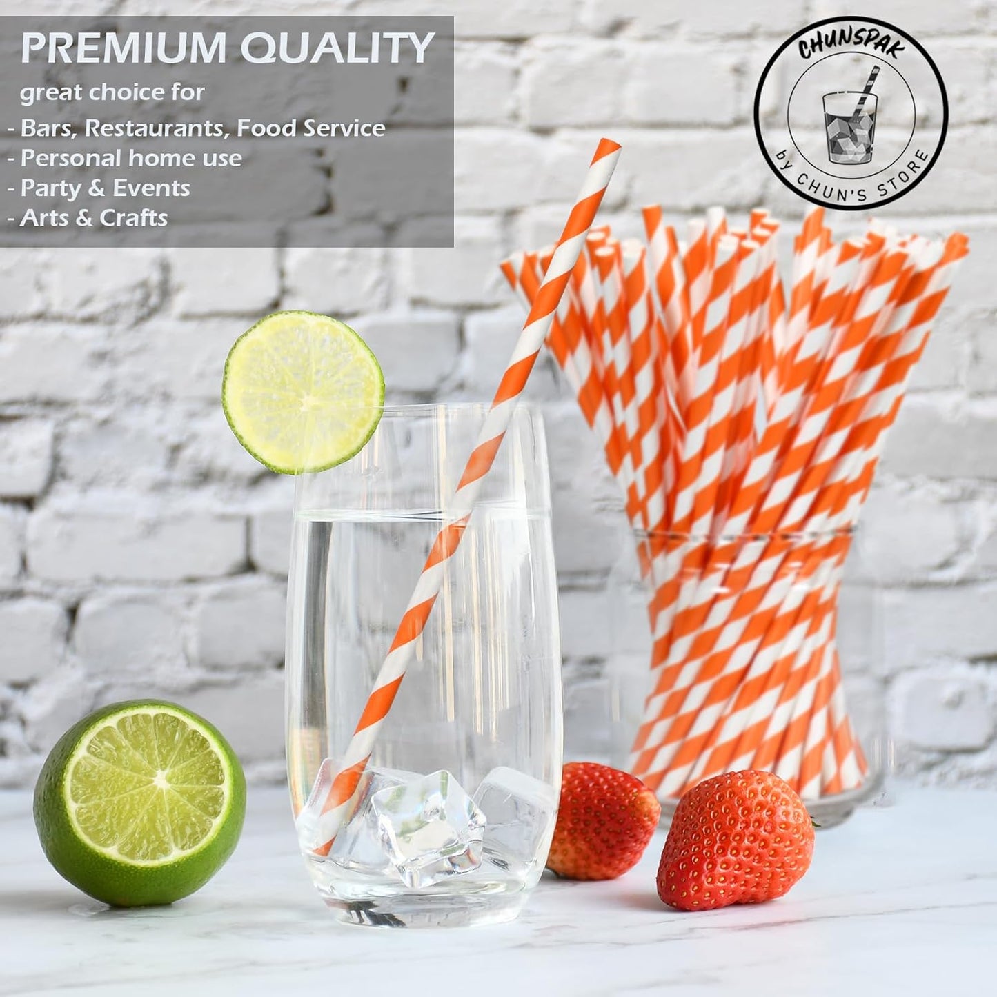 Black Paper Straws 1000 Count - 7.75" x 0.24", 100% Biodegradable & Compostable, Disposable Drinking Straws Bulk - Cocktail, Bars, Restaurants
