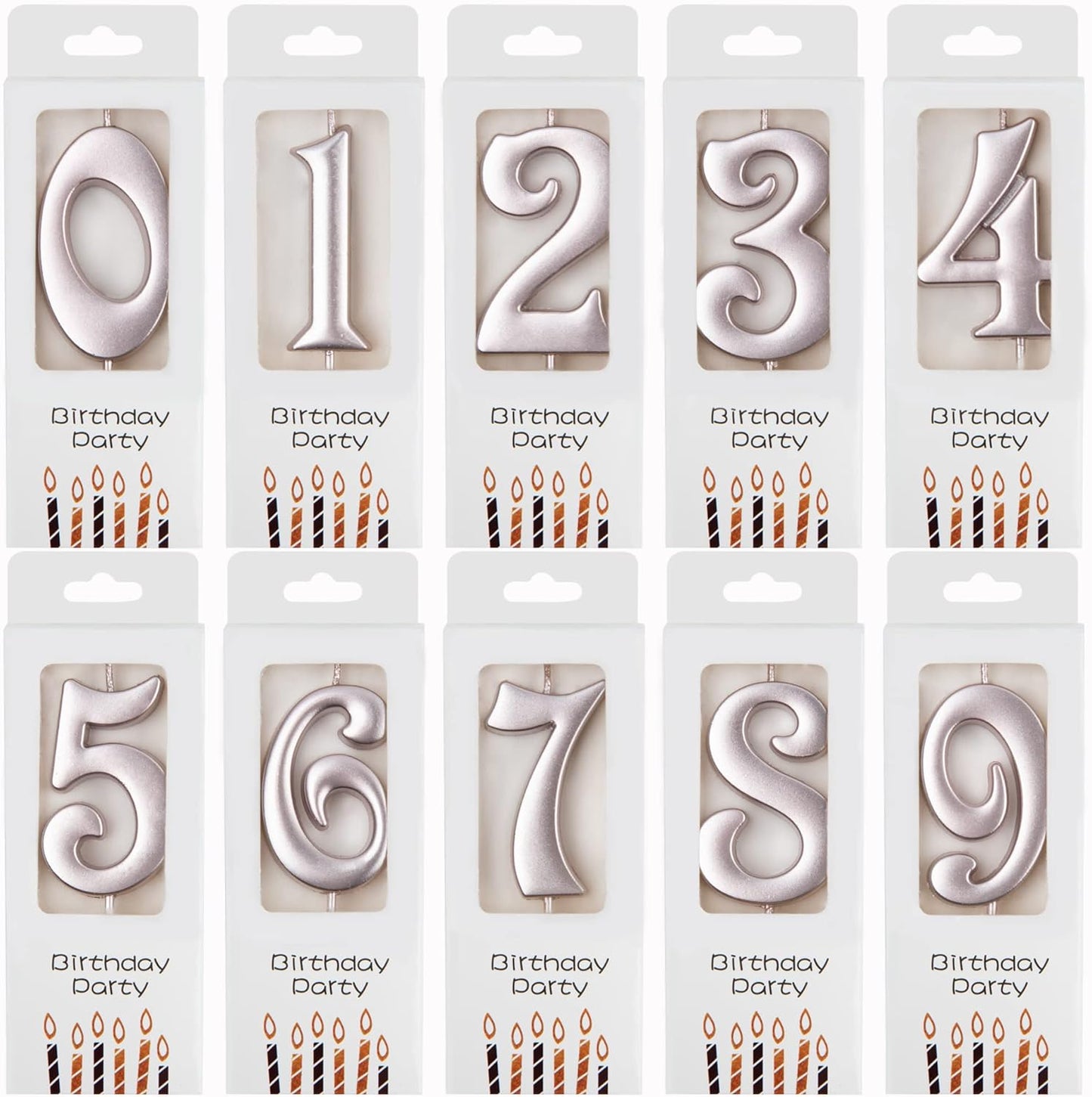 PHD CAKE 10-Count 0-9 Gold Number Birthday Candles, Number One Birthday, Gold Number Candles, Party Celebration, Baby Showers