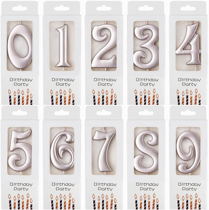 PHD CAKE 10-Count 0-9 Gold Number Birthday Candles, Number One Birthday, Gold Number Candles, Party Celebration, Baby Showers