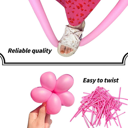 260 Balloons Clear, Thickening Long Balloons for Tying Arch, Twisting Latex Animals Magic Modeling Skinny Birthday Balloon for Kid‘s Party Wedding Decoartion Supply 100pcs