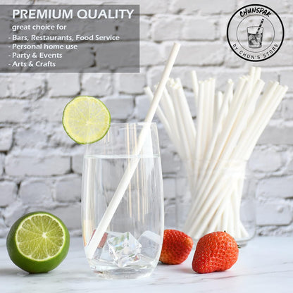 Black Paper Straws 1000 Count - 7.75" x 0.24", 100% Biodegradable & Compostable, Disposable Drinking Straws Bulk - Cocktail, Bars, Restaurants
