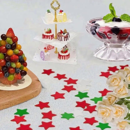 Rainbow Metallic Foil Star Confetti 0.78inch/2cm 8000PCS Table Confetti for Party Birthday Decoration or Filled Balloons