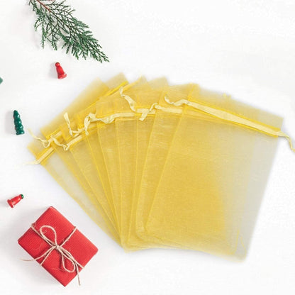 ANZNKU Pink Organza Bags 4 x 6 in 50PCS, Small Gift Bags for Goodie Candy Jewelry Soap Packaging, Cute Little Mesh Bag Drawstring Bulk for Wedding Birthday Party Favor Baby Shower & Easter Gifts Wrap