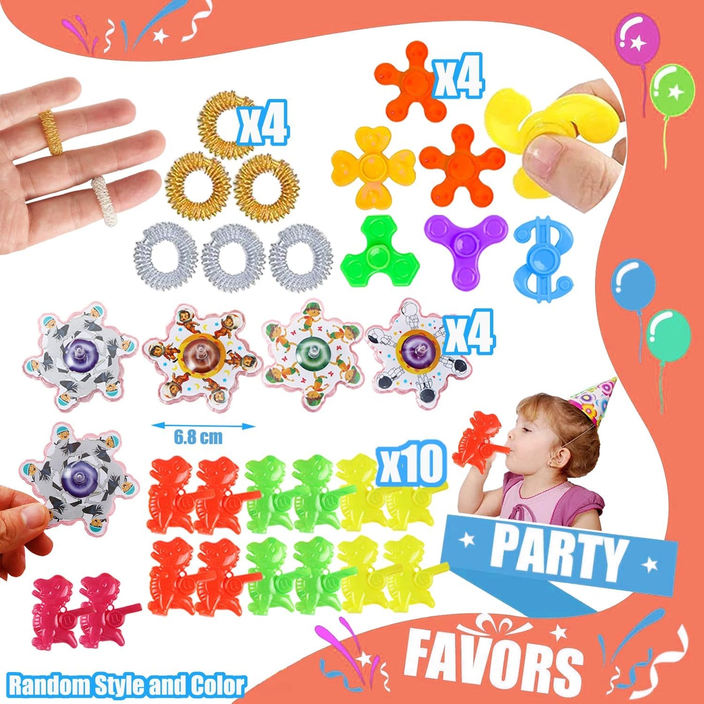 132 Pcs Party Favors for Kids 4-8, Treasure Box Toys for Classroom, Prizes for Kids Classroom, Pinata Fillers Goodie Bags Stuffers, Bulk Fidget Toys Birthday Gifts