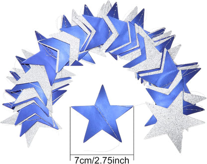 Patelai Glitter Star Garland Banner 2026 Graduation Decor 130 Feet Star Hanging Banner Twinkle Backdrop for Party Birthday Classroom Wedding Supplies(Gold)