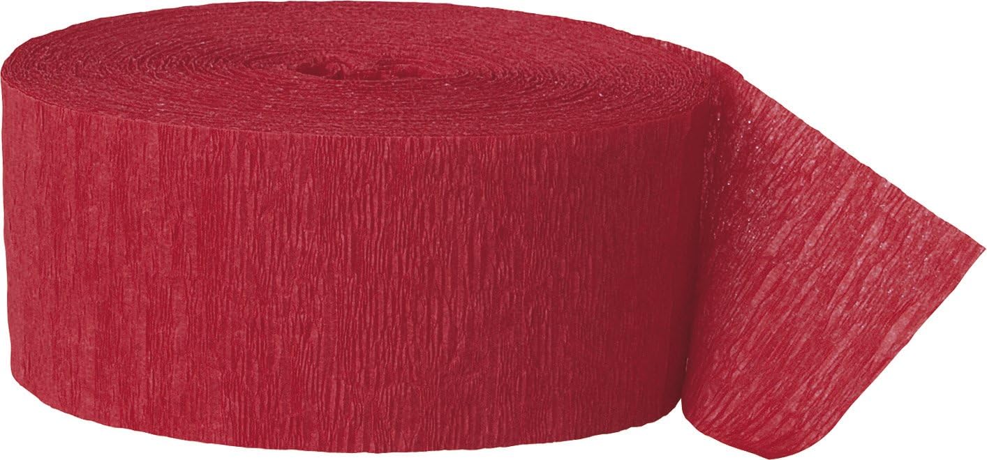 Unique Industries Crepe Paper Streamer, 81ft, Pastel Pink
