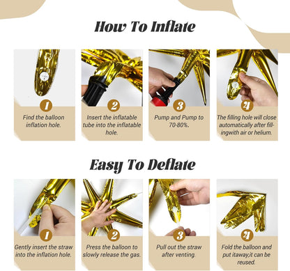 FOTIOMRG Black and Gold Balloons Garland Arch Kit, 5 10 12 18inch Black Gold Confetti Latex Balloons for 2025 Graduation New Year Anniversary Birthday Party Decorations