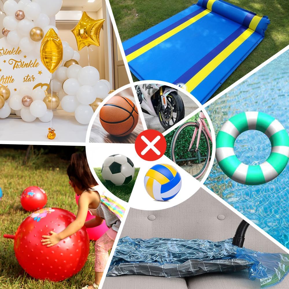 Cordless Balloon Pump Electric Compatible with Dewalt Battery for All Balloons, 5 in 1 Balloon Pump Outdoor for Inflating/Deflating Balloons, Air Beds Yoga Balls & Party Decoration (No Battery)