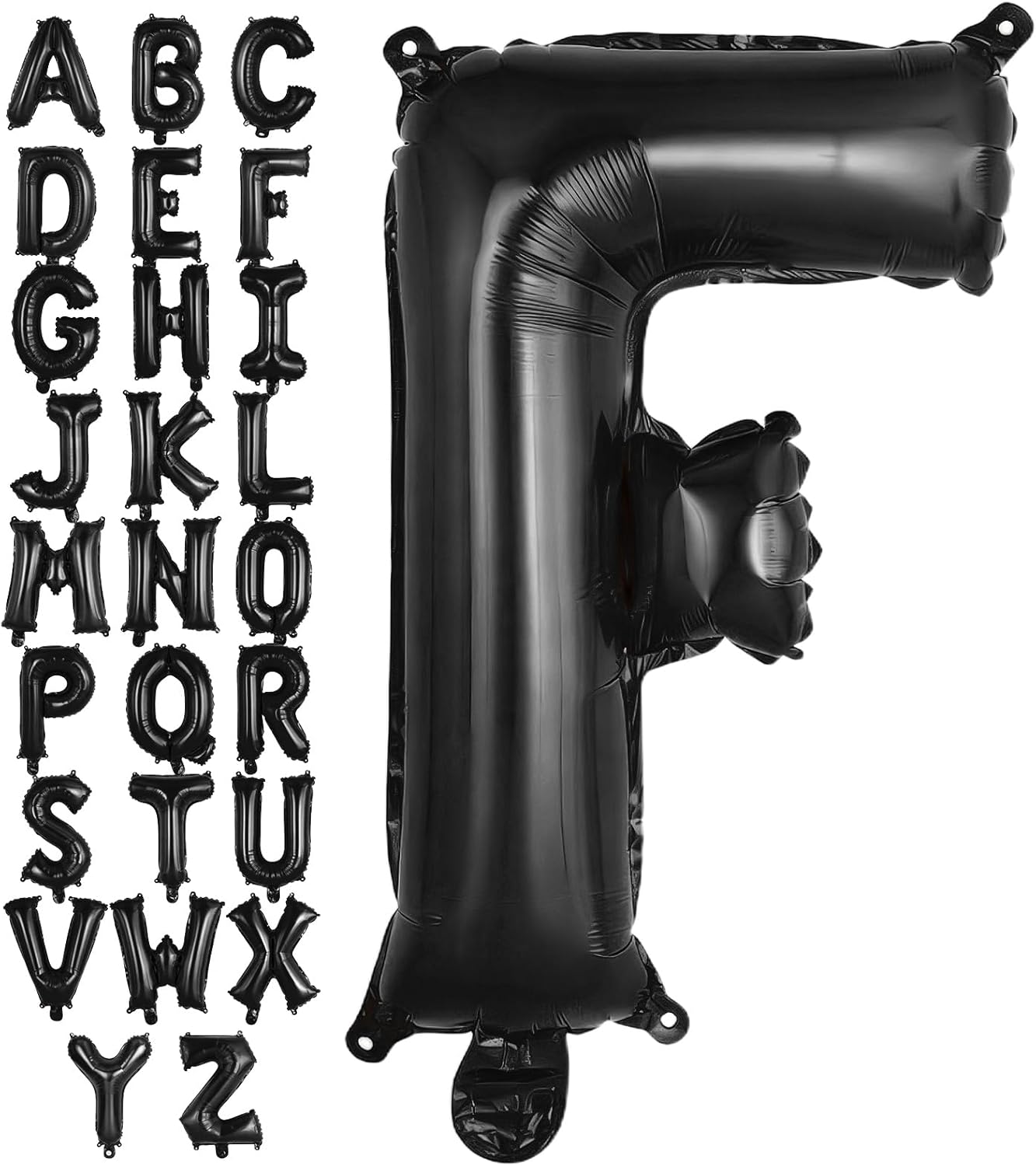 Black Letter A Balloons, 40 Inch Large Foil Letter Balloons, Custom Phrase Balloon for Birthday Party Wedding Anniversary Decoration (Black A)